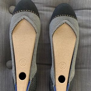 Rothy’s Grey Mist Captoe Flats size 9.5